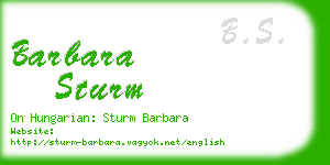 barbara sturm business card